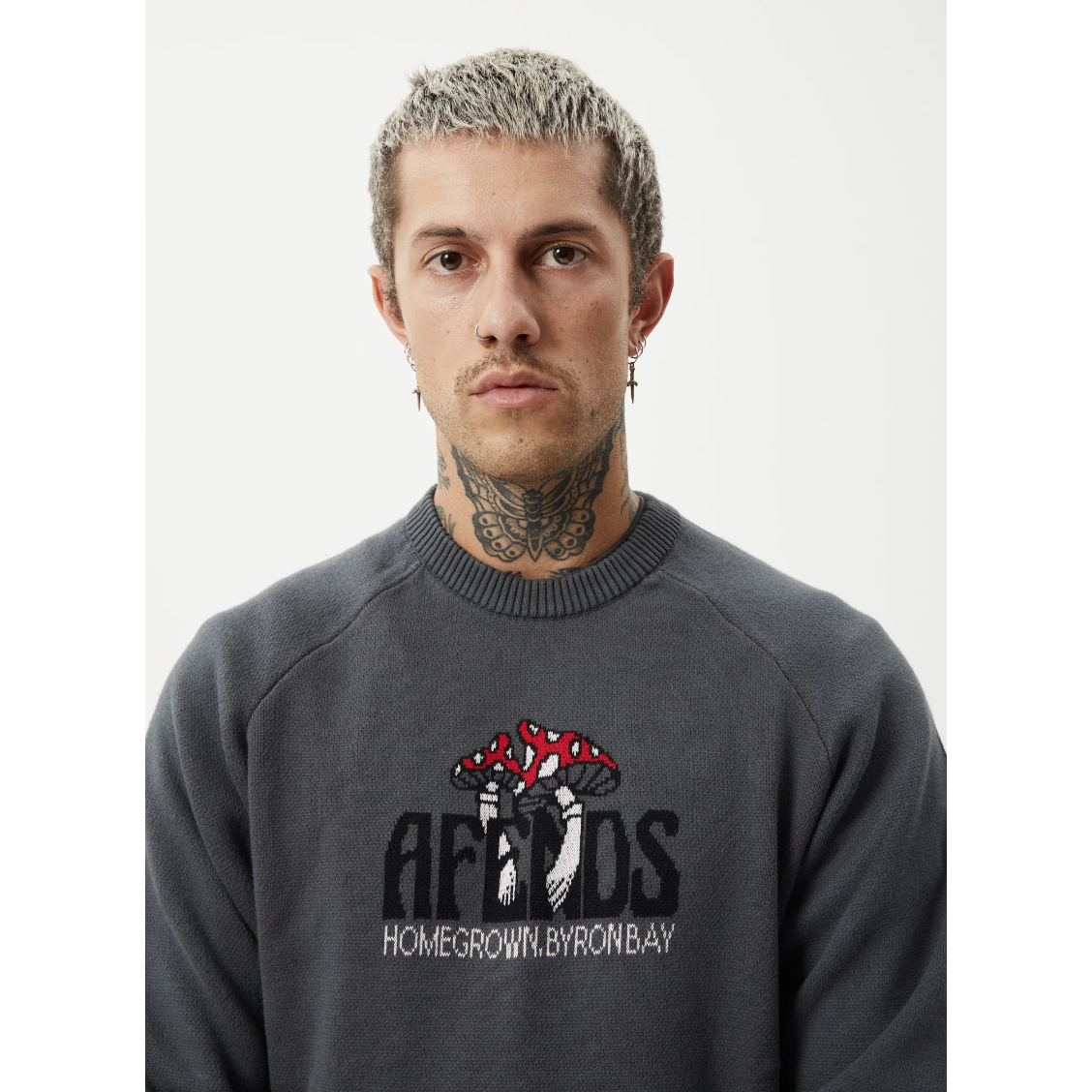 Afends - Let It Grow Recycled Raglan Knit - Velocity 21