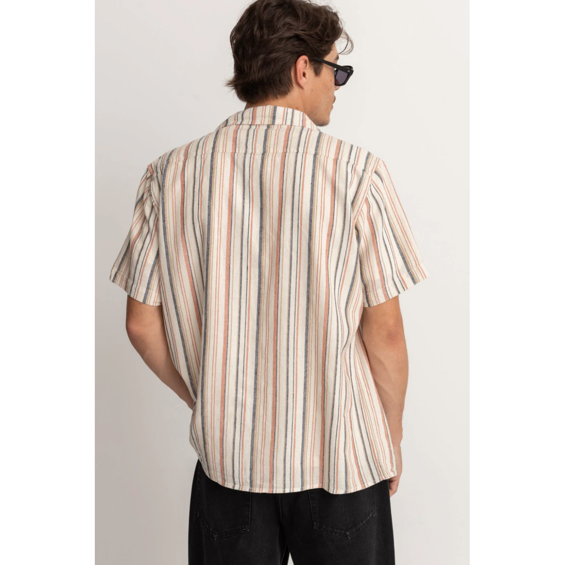 Rhythm - Vacation Stripe SS Shirt - Natural - Velocity 21