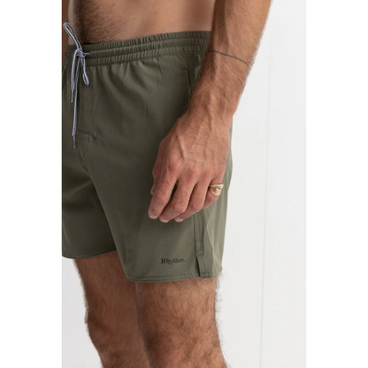 Rhythm - Classic Beach Short - Olive - Velocity 21