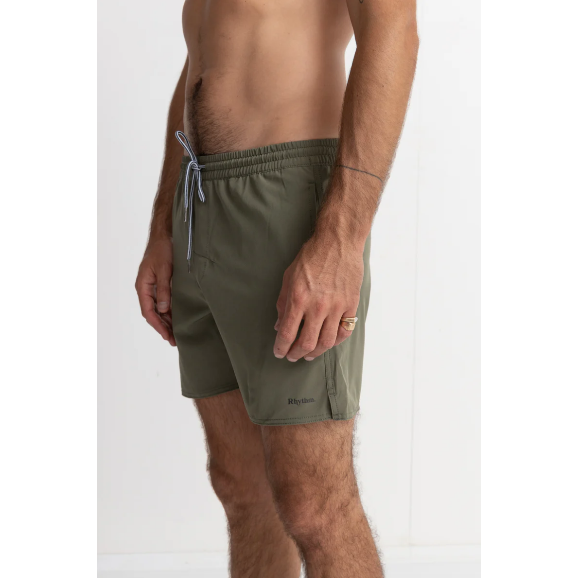 Rhythm - Classic Beach Short - Olive - Velocity 21