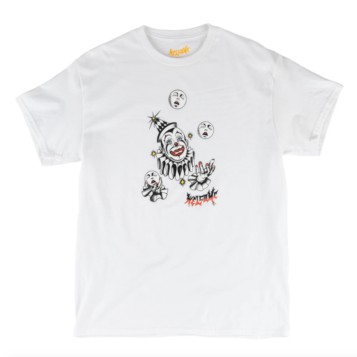 Welcome Skateboards - Juggler Tee - White - Velocity 21