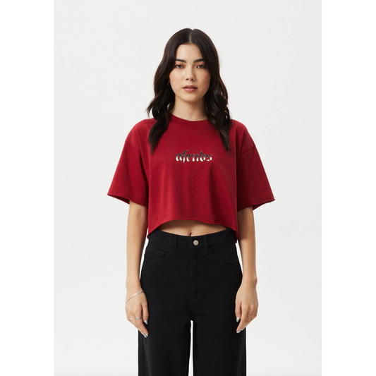 Afends - Scorpio Slay Recycled Cropped Tee - Velocity 21