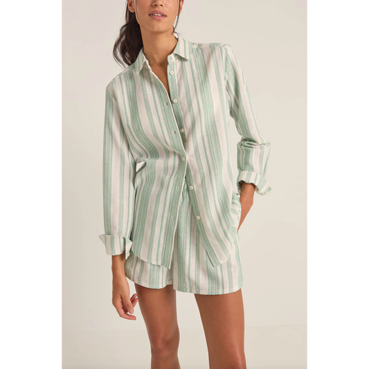 Rhythm - Dinero Stripe Beach Shirt - Velocity 21