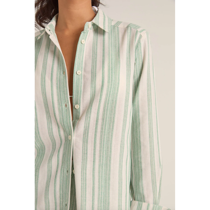 Rhythm - Dinero Stripe Beach Shirt - Velocity 21