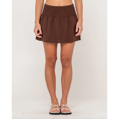 Rusty - Palm Springs Shirred Mini Skirt - Velocity 21