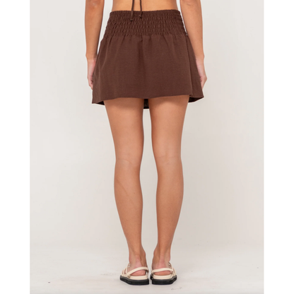 Rusty - Palm Springs Shirred Mini Skirt - Velocity 21