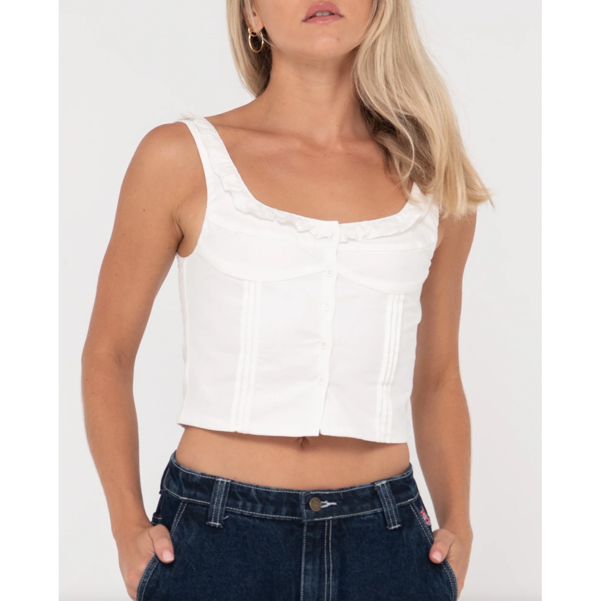 Rusty - Violeta Ruffle Neck Top - Velocity 21