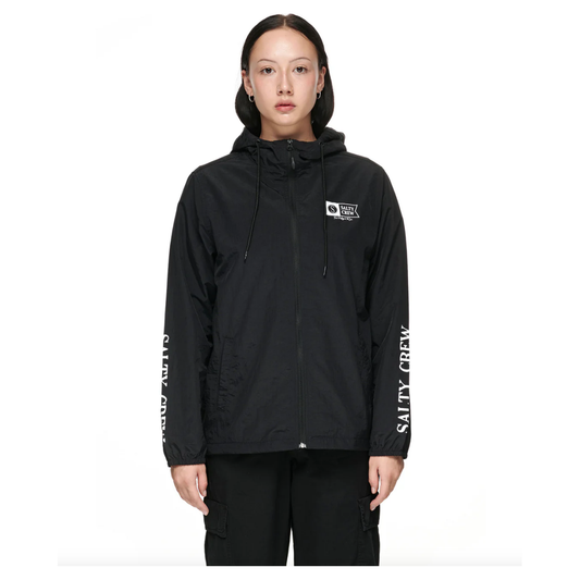 Salty Crew - Alpha Windbreaker - Black - Velocity 21