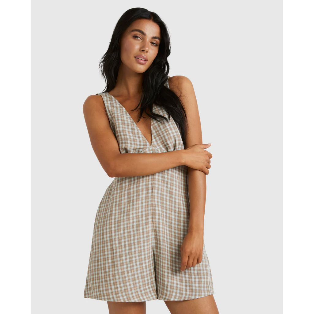 RVCA - Clair Plaid Romper - Velocity 21