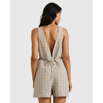 RVCA - Clair Plaid Romper - Velocity 21