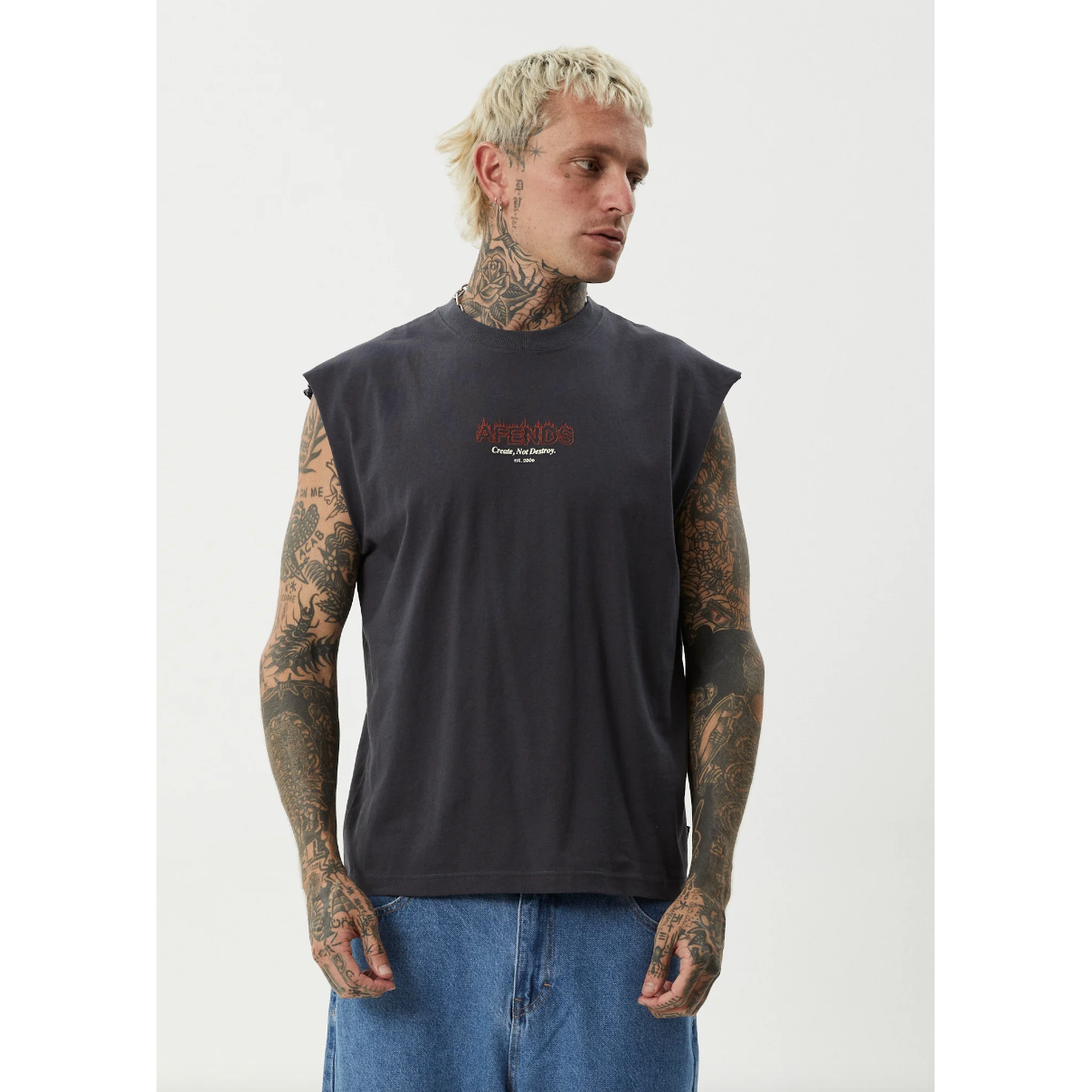 Afends - Ember Recycled Sleeveless Tee - Velocity 21