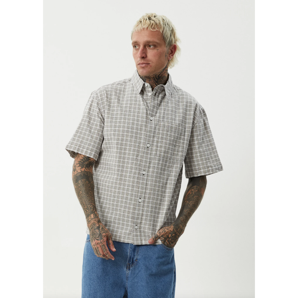 Afends - Drew Organic Seersucker SS Shirt - Velocity 21