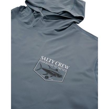 Salty Crew - Angler Hood Sunshirt - Velocity 21