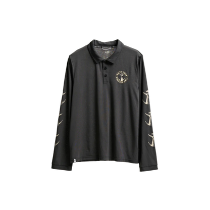 Salty Crew - Tailgate Polo LS Sunshirt - Coal - Velocity 21