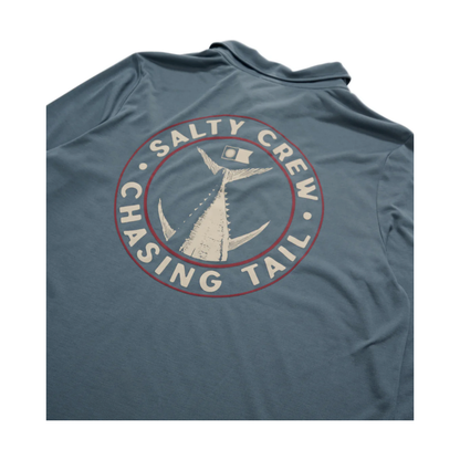 Salty Crew - Tailgate Polo LS Sunshirt - Storm - Velocity 21