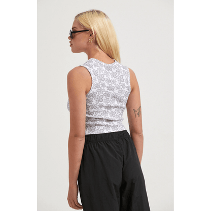 Afends - Digital Daisy Recycled Rib Singlet - Velocity 21