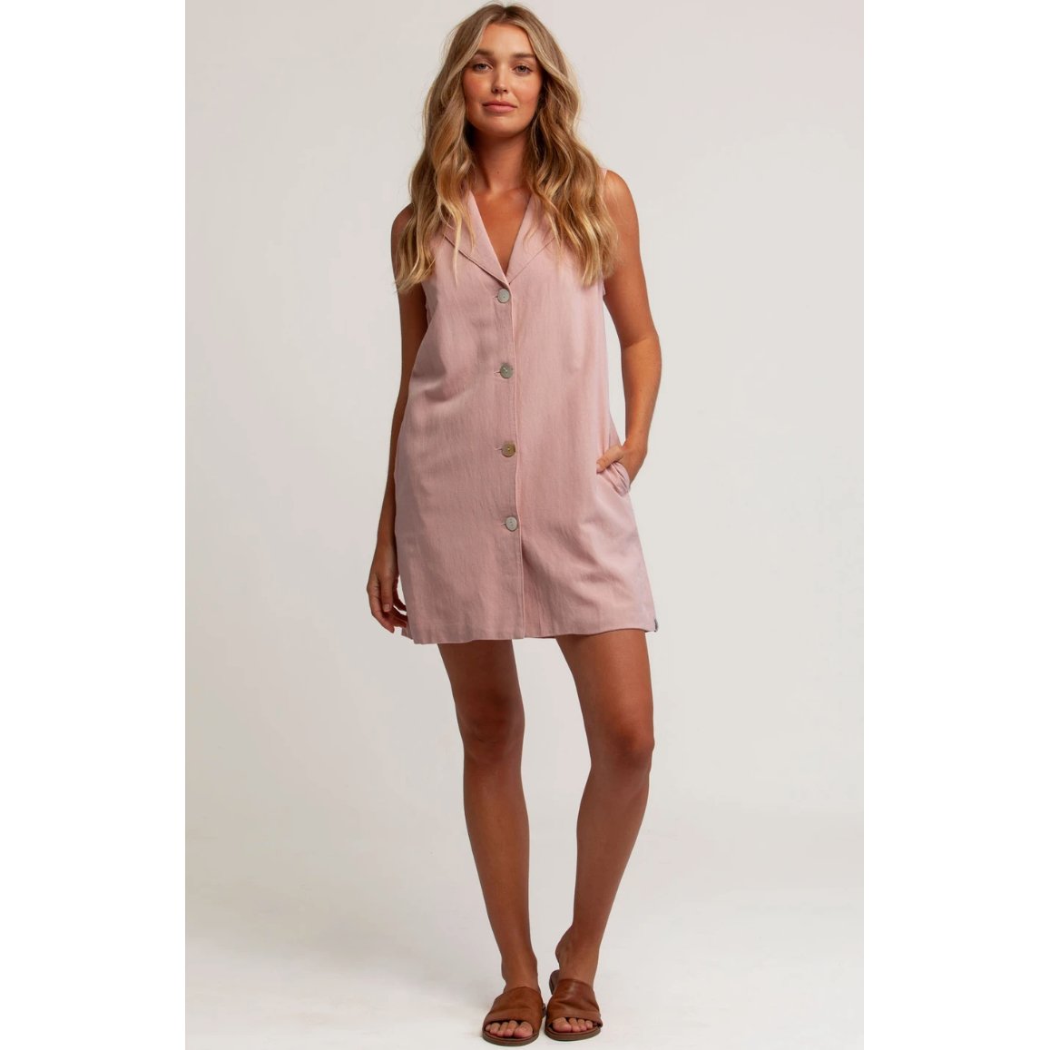 Rhythm - Heidi Sleeveless Shirt Dress - Velocity 21