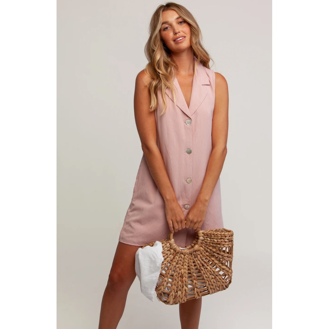 Rhythm - Heidi Sleeveless Shirt Dress - Velocity 21