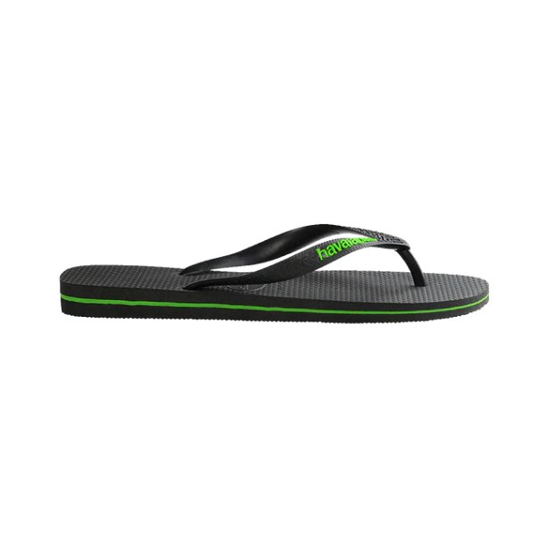 Havaianas - Rubber Logo - Black/Neon Green - Velocity 21