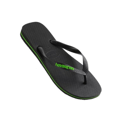 Havaianas - Rubber Logo - Black/Neon Green - Velocity 21