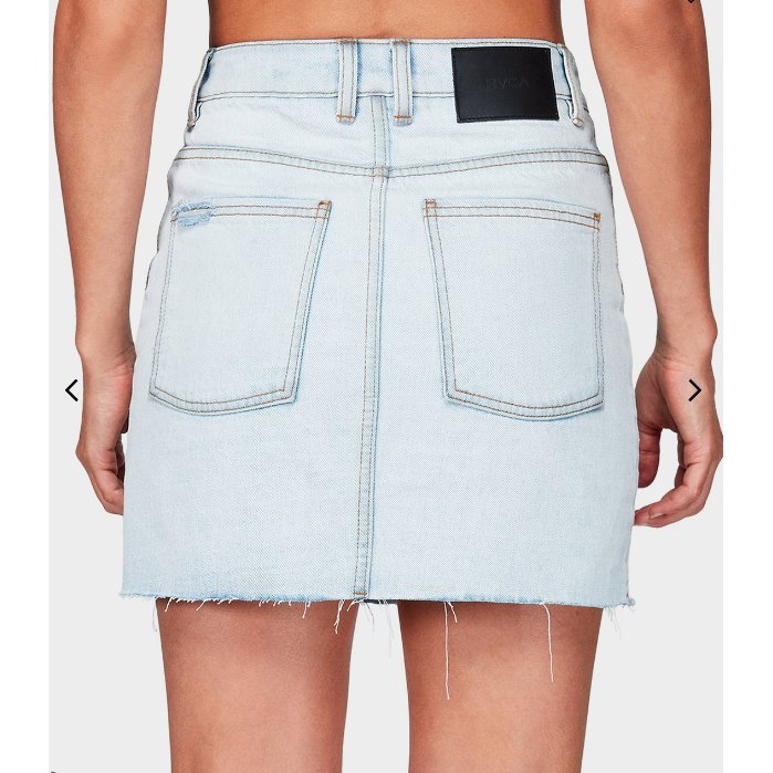 RVCA - Siena High Rise Denim Skirt - Velocity 21