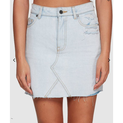 RVCA - Siena High Rise Denim Skirt - Velocity 21